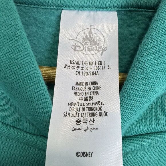 NWOT Disney Disneyland Spirit Jacket Full Zip Hoodie Size L Green Unisex - Picture 7 of 9